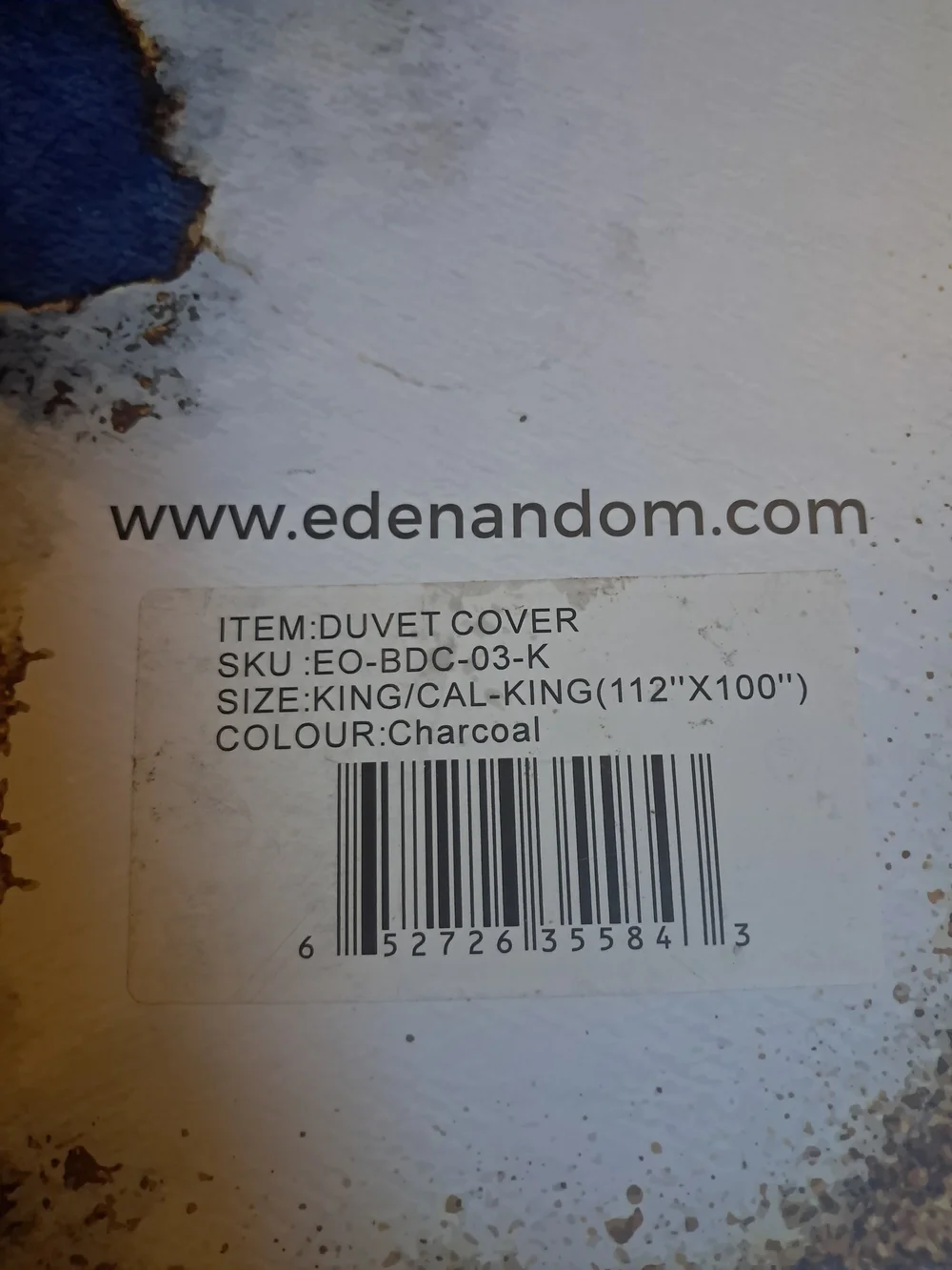 EDAN&OM CALIFORNIA KING DUVET COVER